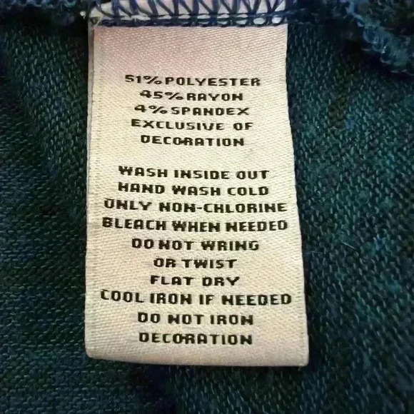 Juicy Couture Women’s Teal Pullover Embelished Sweatshirt Size Large Rhinestones - Picture 6 of 8